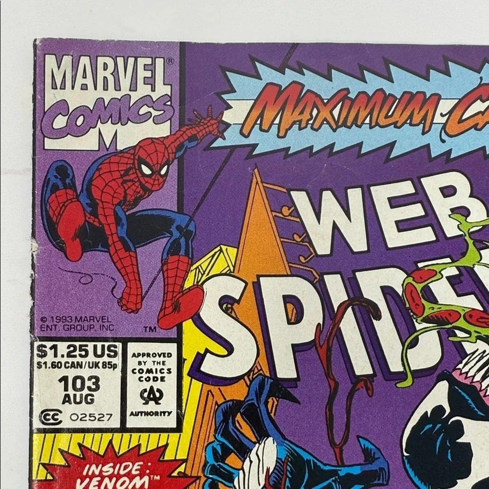 Marvel Web of Spider-Man Comic Book 103 cover